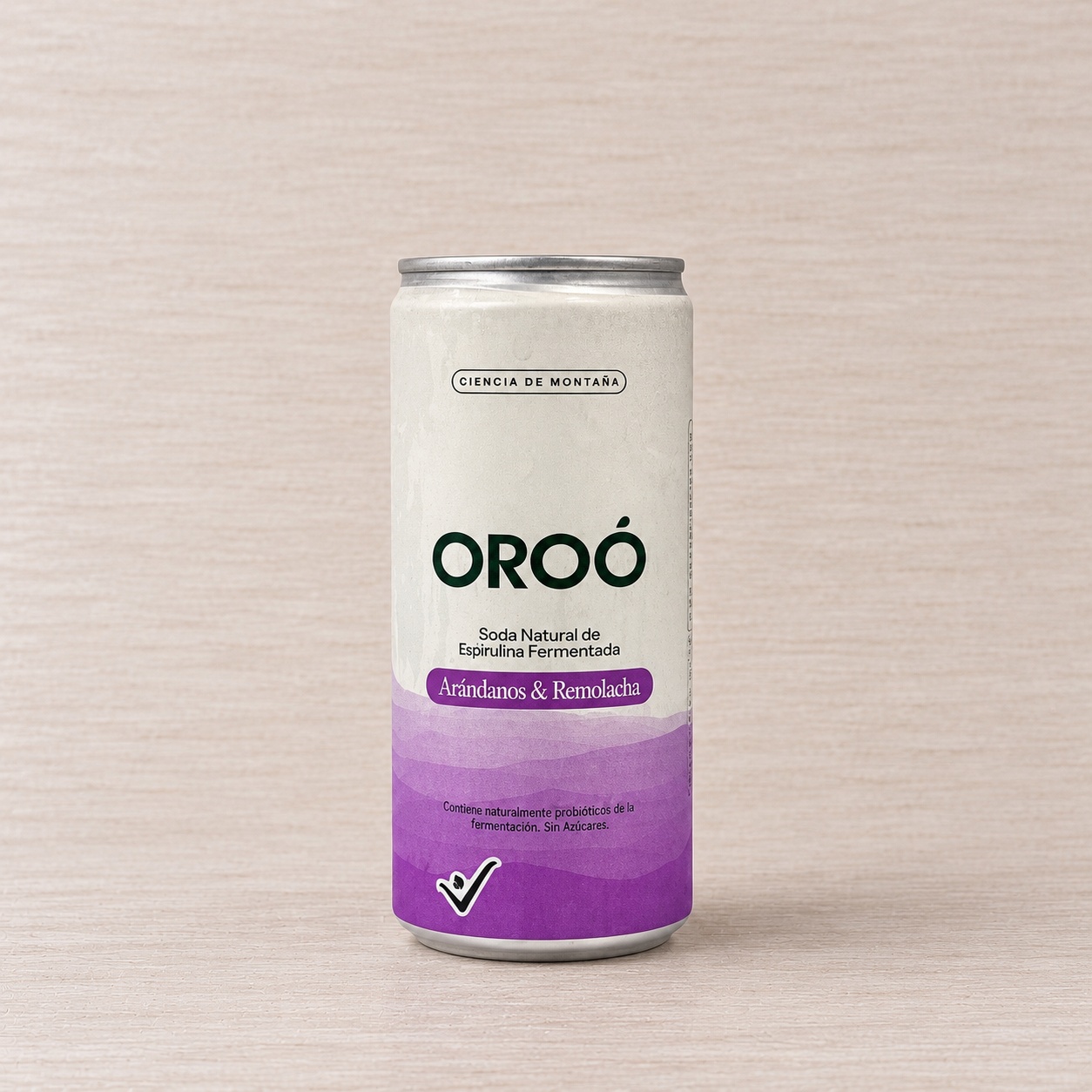 Soda de espirulina fermentada Oroó – Arándanos y remolacha