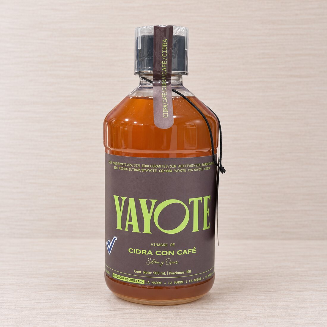 Vinagre de cidra con café Yayote * 500 ml