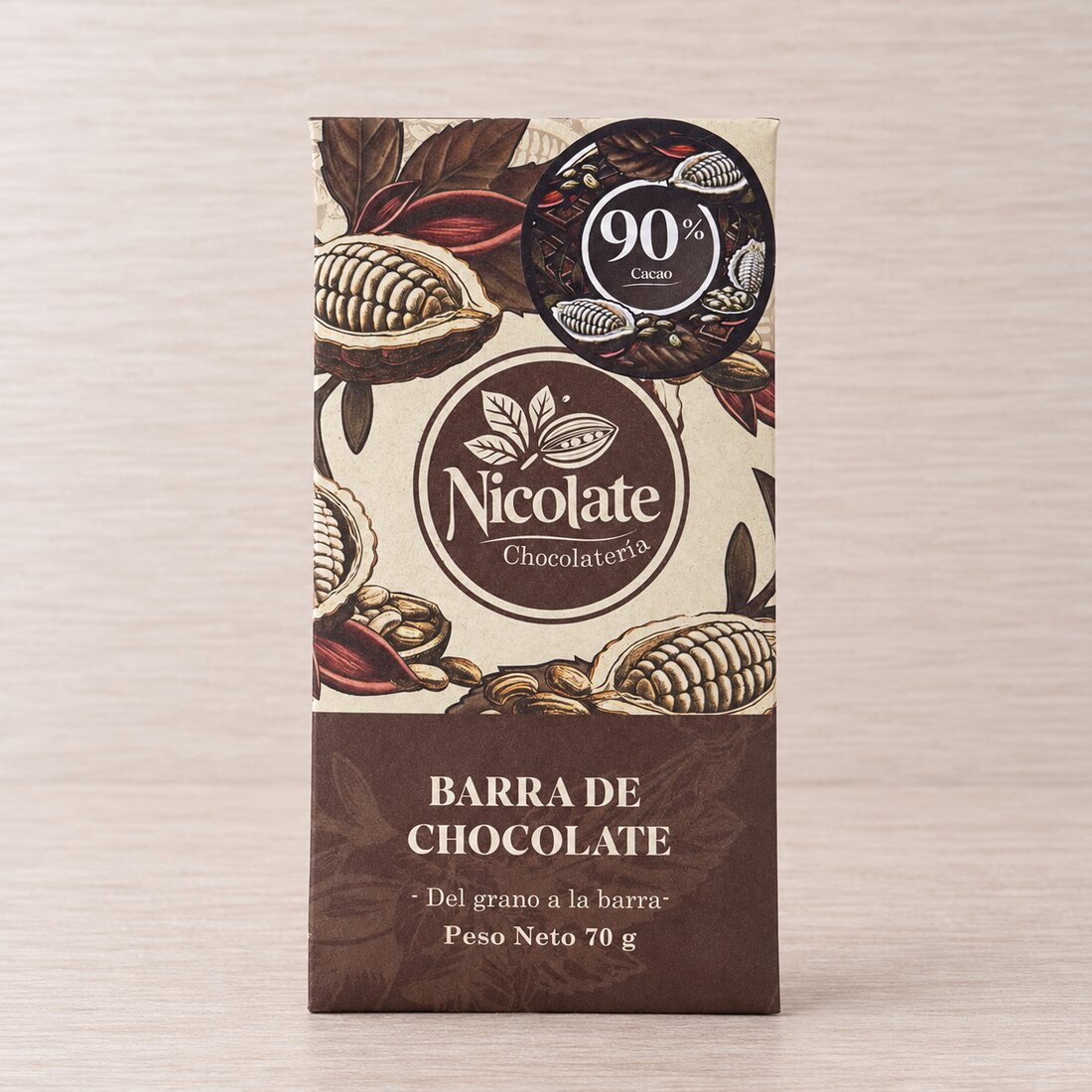 Barra de cacao 90% - 70 g