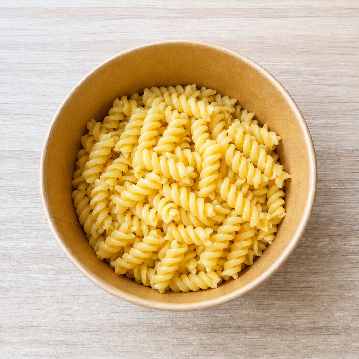 Pasta fusili cocida